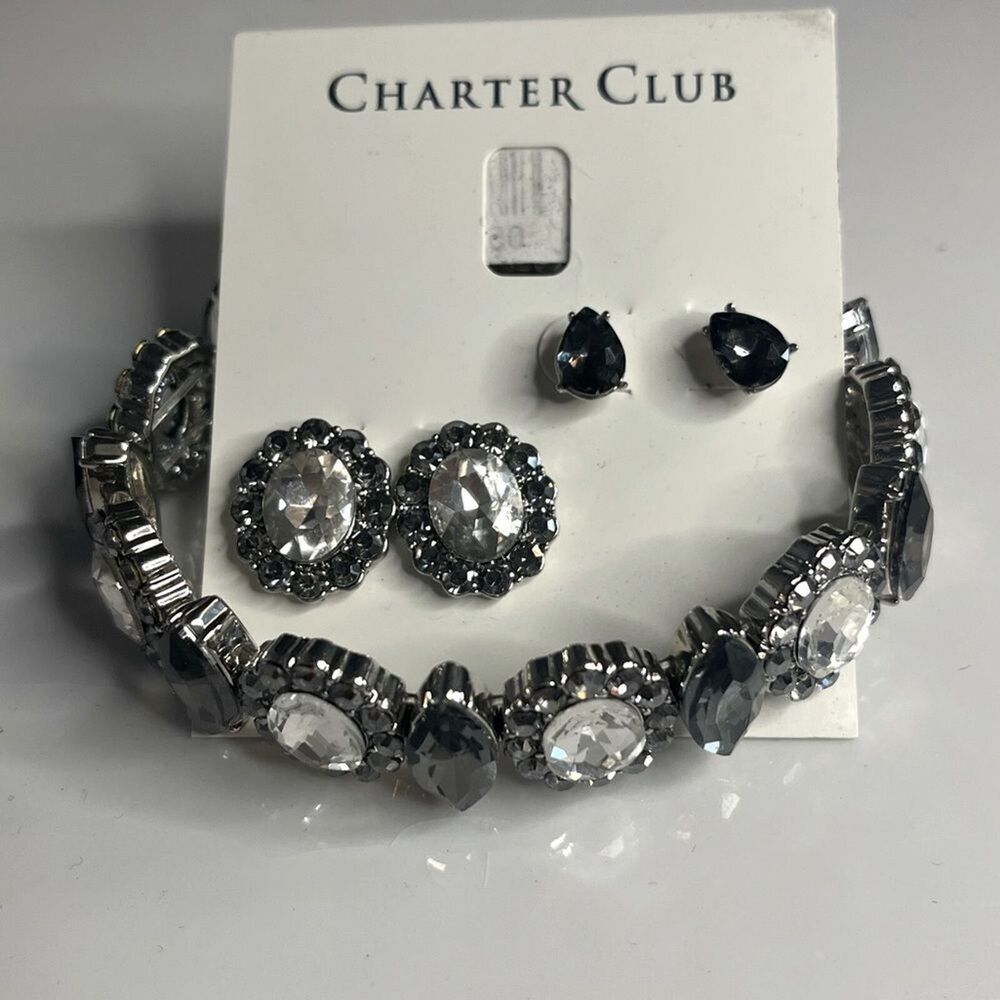 Charter Club Bracelet and Earring Set NWT Matching